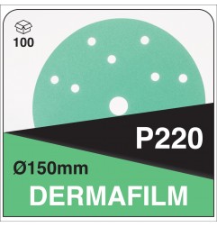 DERMAUTOLOGY SCHLEIFMITTEL DERMAFILM P220 150mm 15AG (100 Stk.)