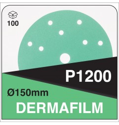 DERMAUTOLOGY DERMAFILM SCHLEIFSCHEIBEN P1200 150mm 15AG (100 Stk)
