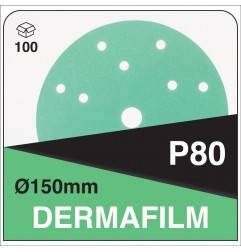 DERMAUTOLOGY SCHLEIFMITTEL DERMAFILM P80 150mm 15AG (100 Stk.)