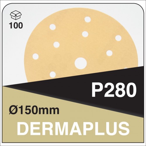 DERMAUTOLOGY ABRASIF DERMAPLUS P280 150mm 15AG (100u)