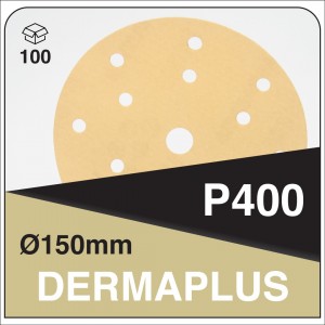 DERMAUTOLOGY SCHLEIFMITTEL DERMAPLUS P400 150mm 15AG (100Stk)