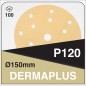 DERMAUTOLOGY DISQUE ABRASIF DERMAPLUS P120 150mm 15T (100u)