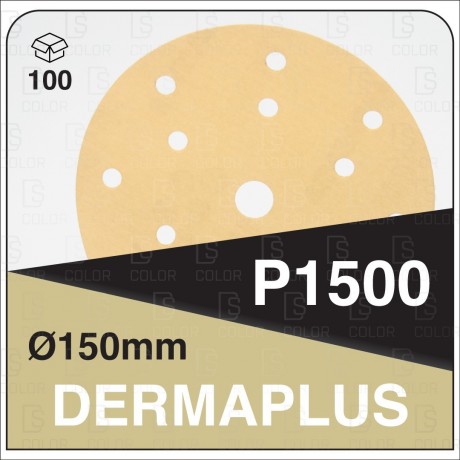 DERMAUTOLOGY ABRASIVI DERMAPLUS P1500 150mm 15AG (100u)