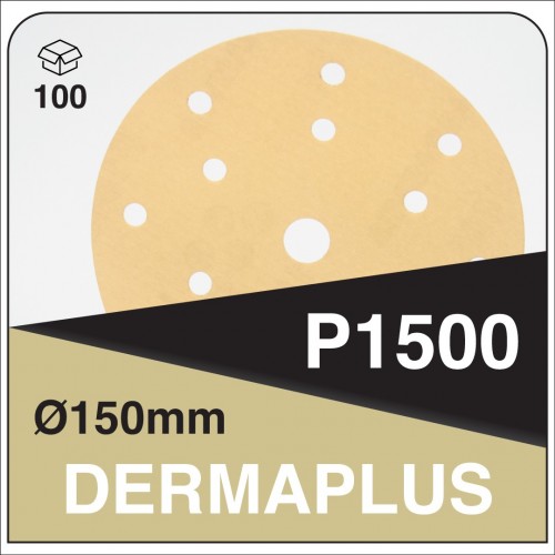 DERMAUTOLOGY ABRASIF DERMAPLUS P1500 150mm 15T (100u)