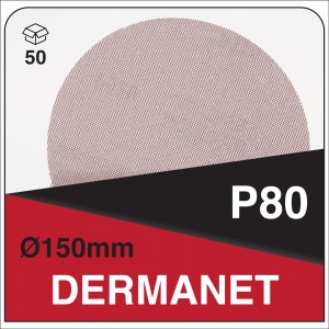 DERMAUTOLOGY DERMANET Schleifmittel P80 150mm (50 Stk.)