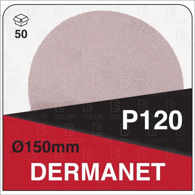 DS Color-DERMANET ABRASIVOS-DERMAUTOLOGY ABRASIVO DERMANET P120 150mm (50u)