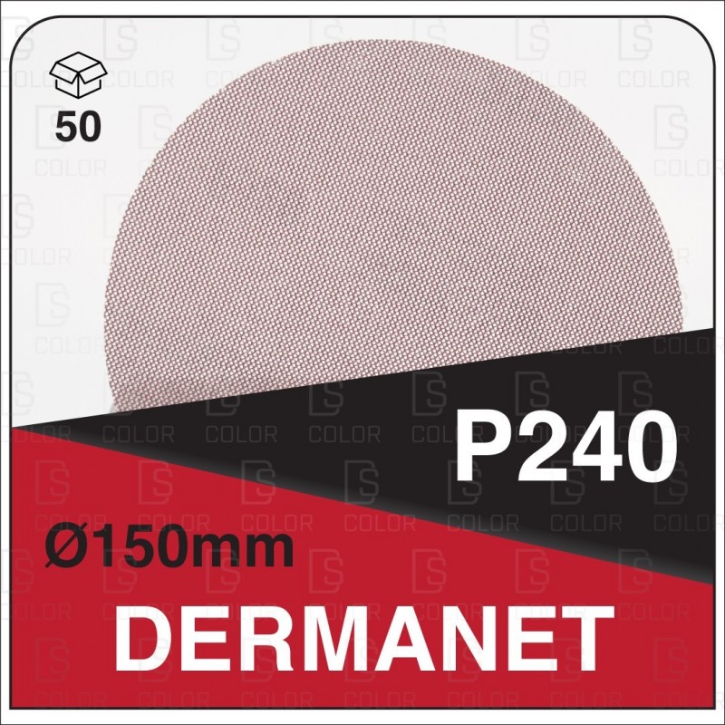 DS Color-DERMANET ABRASIVOS-DERMAUTOLOGY ABRASIVO DERMANET P240 150mm (50u)