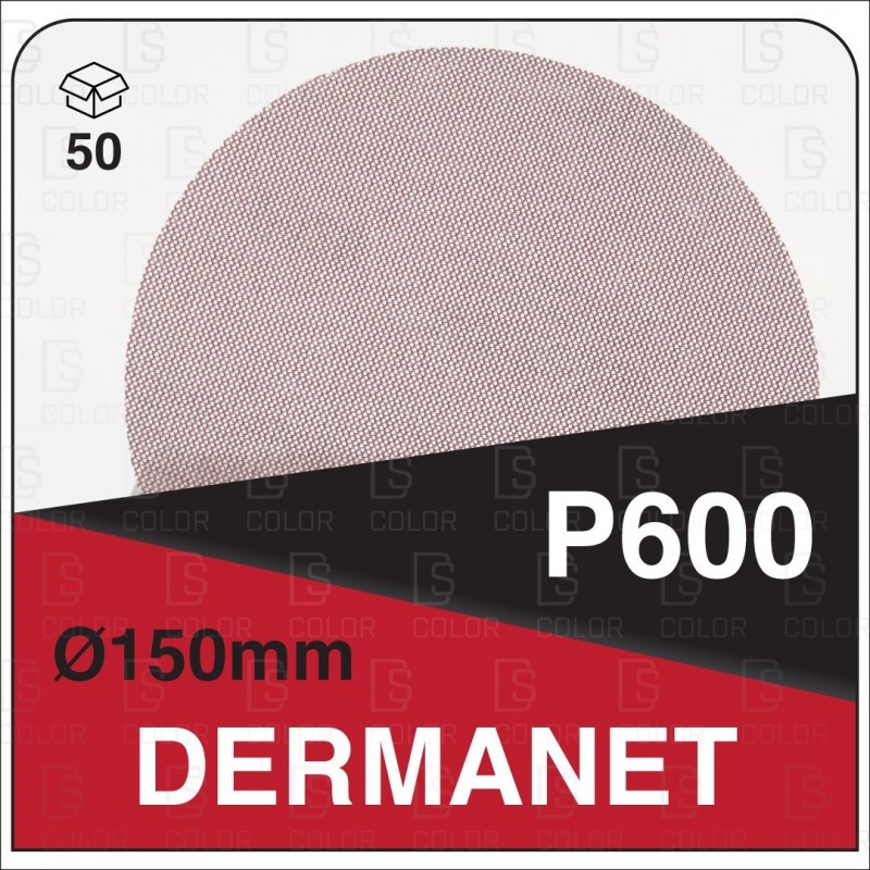 DS Color-DERMANET ABRASIVOS-DERMAUTOLOGY ABRASIVO DERMANET P600 150mm (50u)