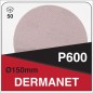 DERMAUTOLOGY SCHLEIFMITTEL DERMANET P600 150mm (50 Stücke)