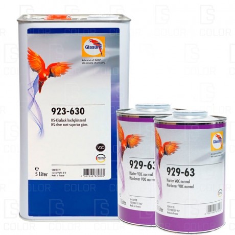 KIT GLASURIT BARNIZ 923-630 5L + CATALIZADOR 929-63 1L
