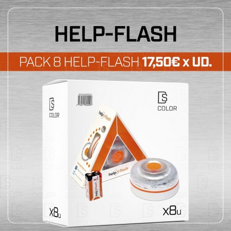 HELP FLASH BALIZA DE EMERGENCIA V16 (CAJA 8UD)
