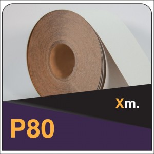 DS Color-INDASA-INDASA RHYNALOX WHITE LINE ROLLO 115x50 P80 (M.LIN)