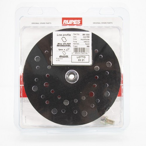 RUPES SCHLEIFTTELLER KLETT SLIM 150 MM REF. 981500