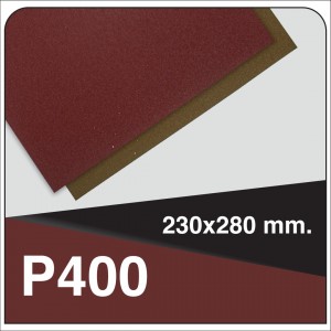 INDASA RHYNOWET WATERPROOF SANDING SHEET 230X280 P400 (UNIT)