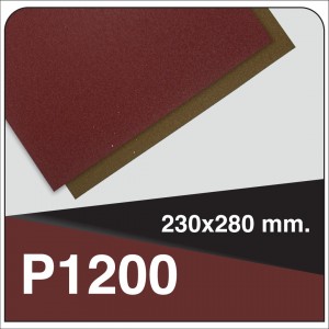 INDASA RHYNOWET WATERPROOF SANDING SHEET 230X280 P1200 (UNIT)