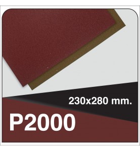 DS Color-INDASA-INDASA RHYNOWET LIJA AGUA HOJA 230x280 P2000 (UNIDAD)