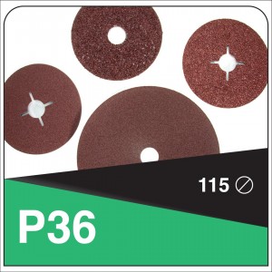 INDASA RHYNOFIBRE FIBRE DISC 115 P36 (UNIT)