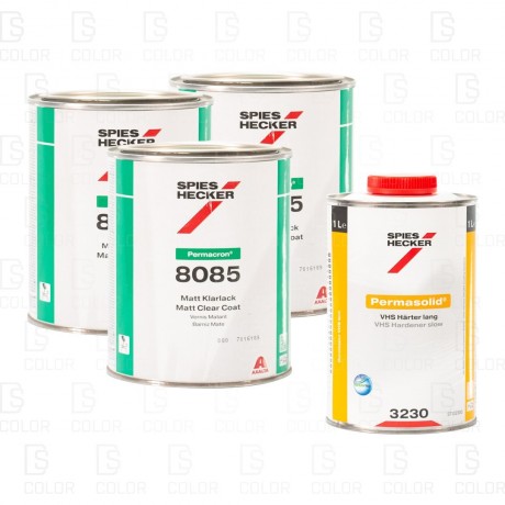 KIT SPIES HECKER BARNIZ 8085 3x1L + CATALIZADOR 3230 1L