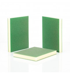 ESPONJA ABRASIVA DOBLE CARA SUPER FINA VERDE P600 - P1000