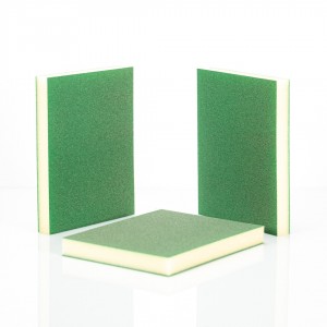 SPUGNA ABRASIVA DOPPIA FACCIA SUPER FINE VERDE P600 - P1000