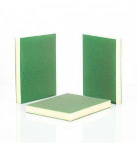 DS Color-DS COLOR-ESPONJA ABRASIVA DOBLE CARA SUPER FINA VERDE P600 - P1000