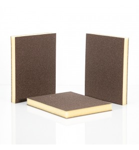 DS Color-DS COLOR-ESPONJA ABRASIVA DOBLE CARA FINA MARRON FINA P320 - P500