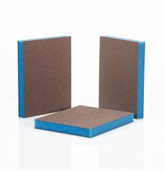 ESPONJA ABRASIVA DOBLE CARA SUPER FINA AZUL P600 - P1000