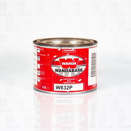 DS Color-OUTLET WANDA-WANDA WB832P ROJO (NARANJA) PERLADO FINO 0,5LT//OUTLET