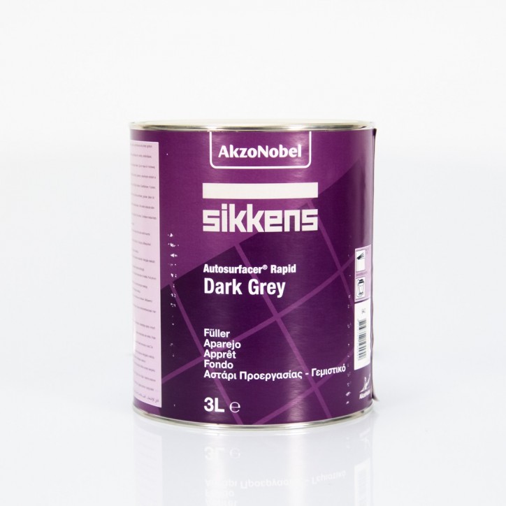 DS Color-SIKKENS APAREJOS-SIKKENS AUTOSURFACER RAPID DARK GREY 3LT