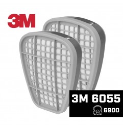 3M 6055 MASKENFILTER 6900 A2 ORGANISCHE DÄMPFE (2 STÜCK)