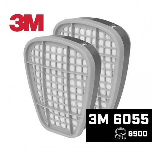 3M 6055 MASKENFILTER 6900 A2 ORGANISCHE DÄMPFE (2 STÜCK)