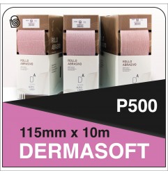 DERMAUTOLOGY DERMASOFT ABRASIVE ROLL P500 115X10M