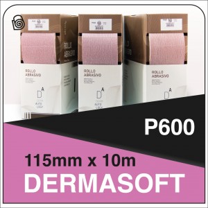 DERMAUTOLOGY DERMASOFT ABRASIVE ROLL P600 115X10M