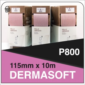 DERMAUTOLOGY DERMASOFT ABRASIVE ROLL P800 115X10M