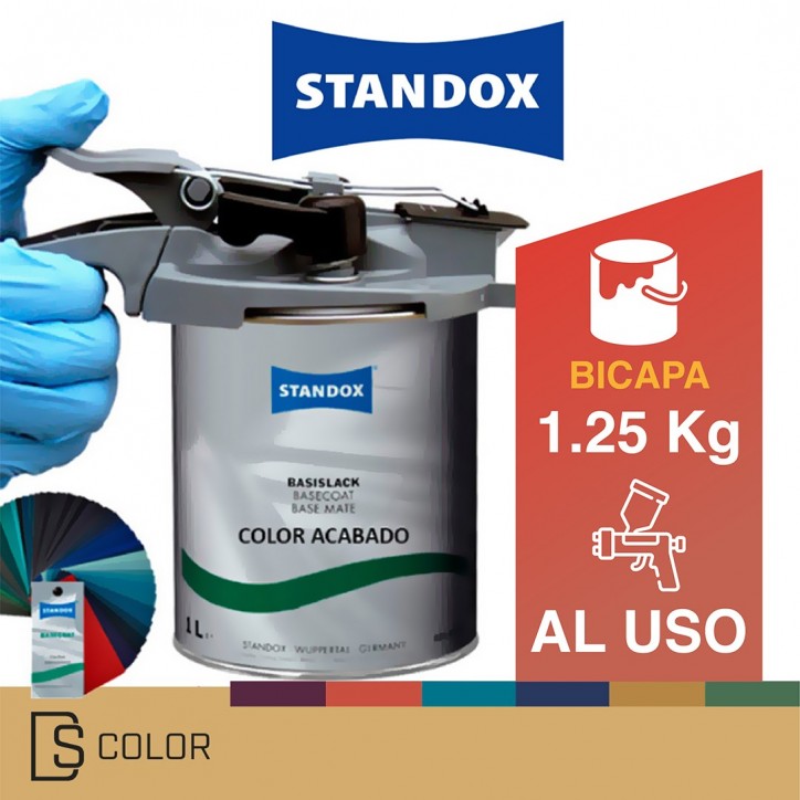 STANDOX SOLVENT PAINT 1.25 KG - READY TO USE