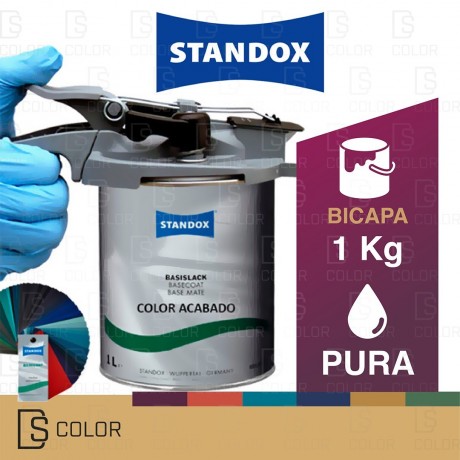 DS Color-PINTURA BICAPA DISOLVENTE-STANDOX COLOR ACABADO BICAPA DISOLVENTE 1 KG - PURA