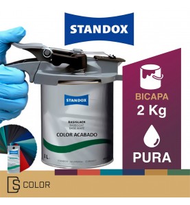 DS Color-PINTURA BICAPA DISOLVENTE-STANDOX COLOR ACABADO BICAPA DISOLVENTE 2 KG - PURA