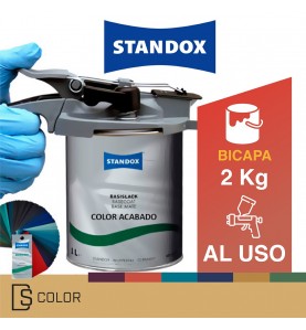 DS Color-PINTURA BICAPA DISOLVENTE-STANDOX COLOR ACABADO BICAPA DISOLVENTE 2 KG - AL USO