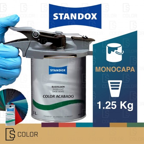 DS Color-PINTURA MONOCAPA UHS-STANDOX COLOR ACABADO MONOCAPA UHS 1.25 KG