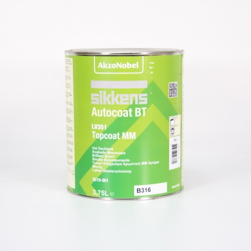 SIKKENS B316 MIXING BLACK BT 351 TOPCOAT 3,75L.
