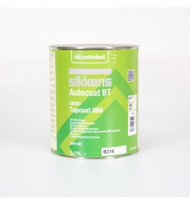 DS Color-AUTOCOAT BT 351-SIKKENS B316 MIXING BLACK BT 351 TOPCOAT 3,75L.