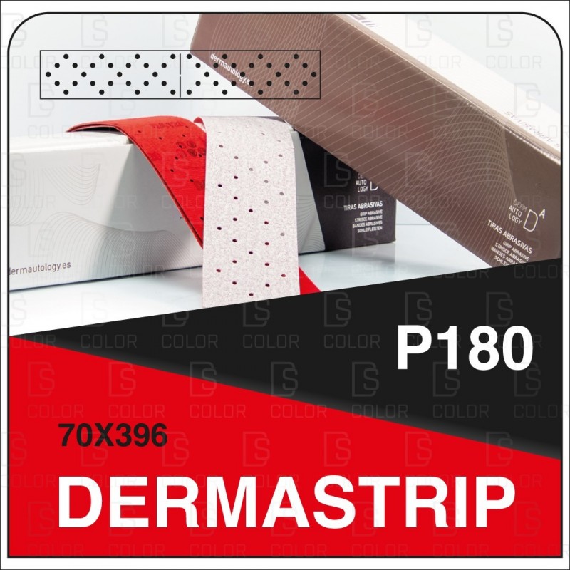 DS Color-LIJADO PARA PARTICULARES-DERMAUTOLOGY TIRAS DERMASTRIP 70x396/70X198 P180 (UNIDAD)