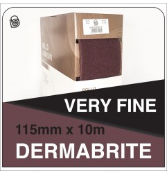 DERMAUTOLOGY DERMABRITE Roll 115x10m VERY FINE RED P360