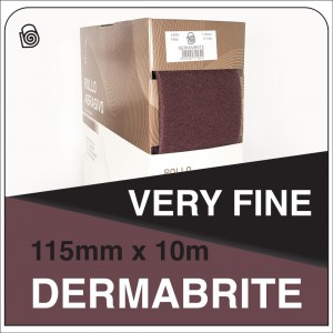 DERMAUTOLOGY DERMABRITE Roll 115x10m VERY FINE RED P360