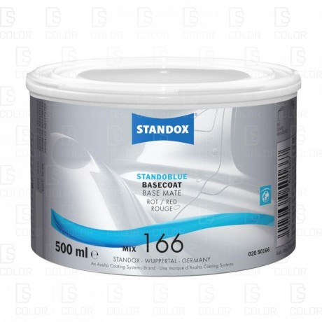 DS Color-OUTLET STANDOX-STANDOBLUE MIX 166 0,5LT. ROT//OUTLET