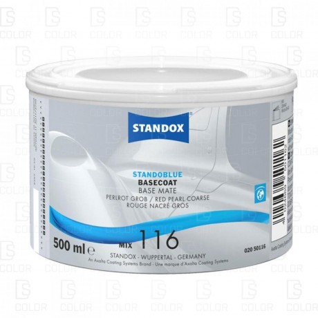 DS Color-OUTLET STANDOX-STANDOBLUE MIX 116 0,5LT. PERLROT GROB//OUTLET