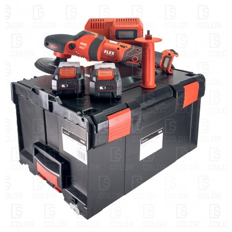 FLEX LUCIDATRICE ROTATIVA A BATTERIA 18V PE150 EC/5.0 SET