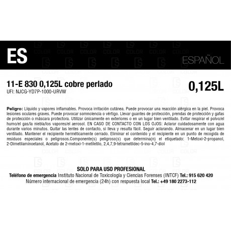 DS Color-SERIE 11-GLASURIT 11-E830 0.125LT