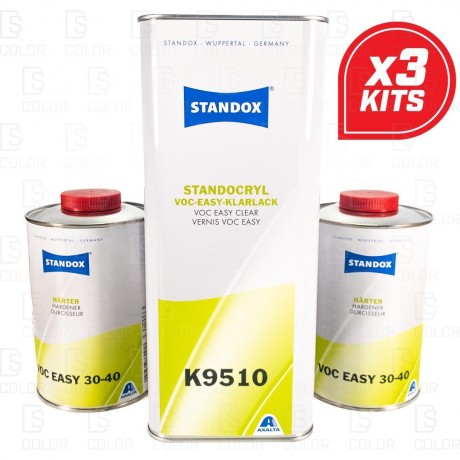 DS Color-STANDOX BARNICES-KIT STANDOX EASY K9510 5L+CAT.LENTO 2x1L. X3