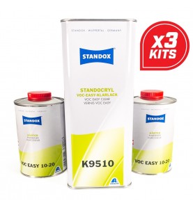DS Color-STANDOX BARNICES-KIT STANDOX STANDOCRYL EASY K9510 5LT. + CATALIZADOR RÁPIDO (2x1LT.) - X3 KITS